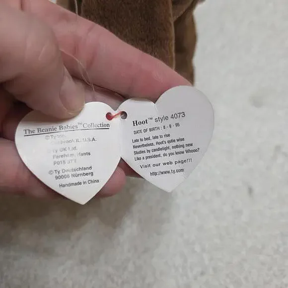 Ty Beanie Baby Hoot Owl - Picture 4 of 7